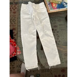 Gap Denim Girls White Stretch Distressed Ankle Jegging Pants Size 7